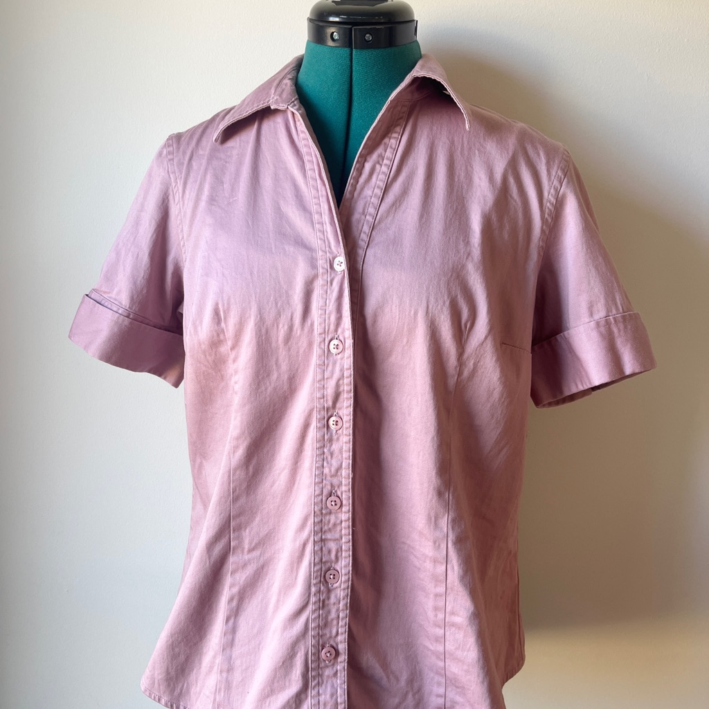 Classic Pink Women's Button-Up Shirt